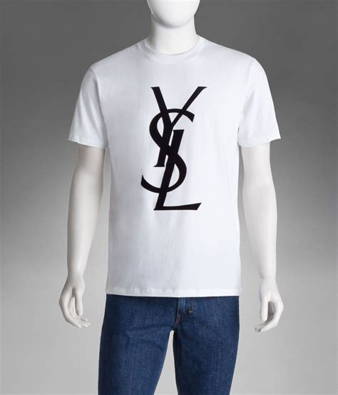 ysl black logo tee